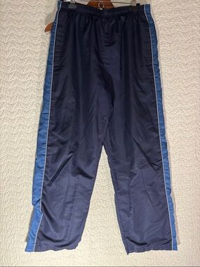 STARTER Navy Joggers with Light Blue Side Stripes